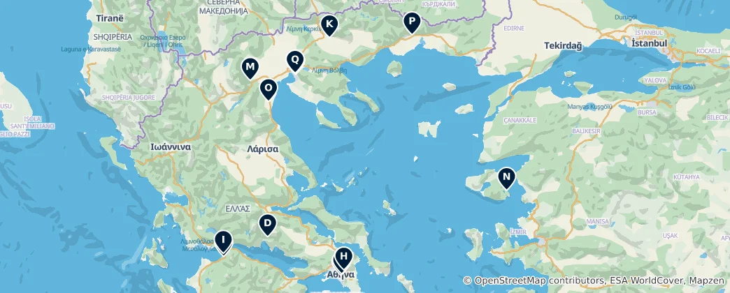 Map of Grèce