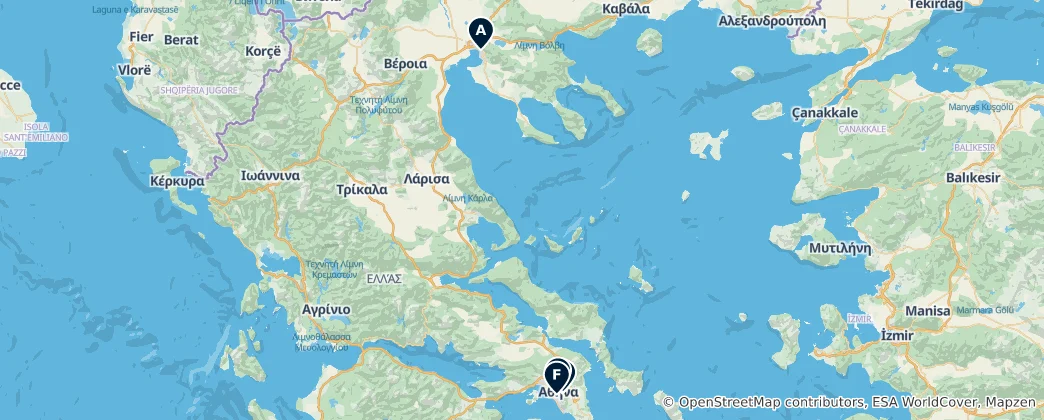 Map of Grèce