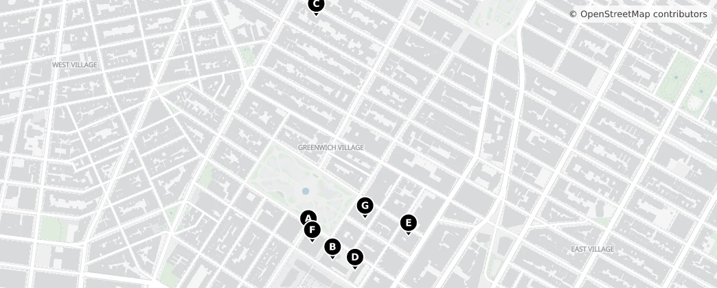 Map of Greenwich Village