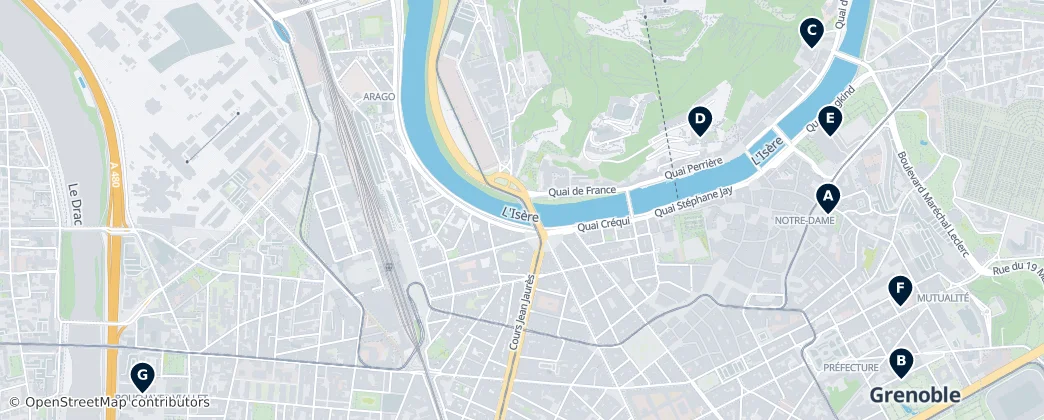 Map of Grenoble