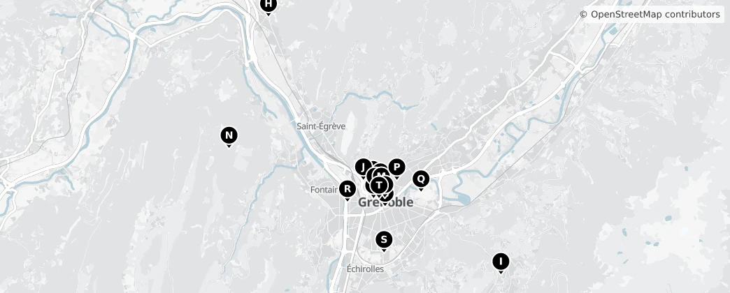 Map of Grenoble