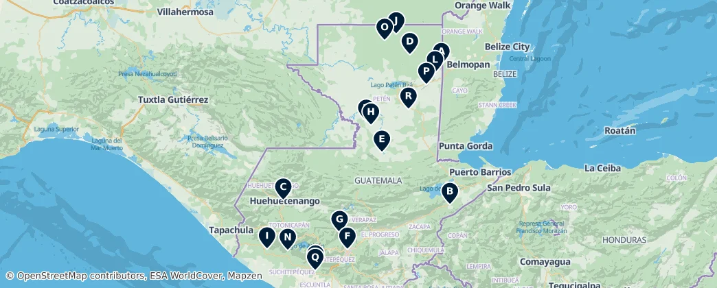 Map of Guatemala