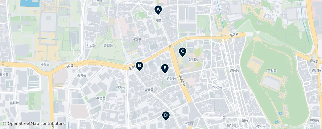 Map of Gyeongun-dong