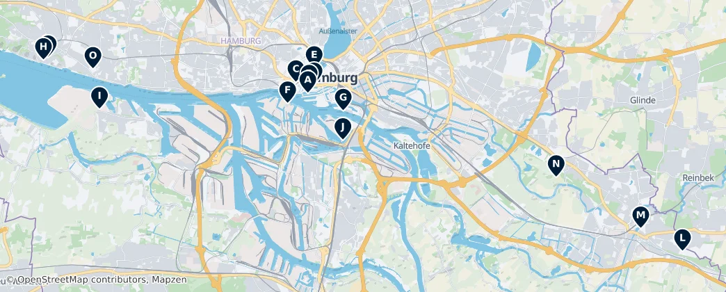Map of Hambourg
