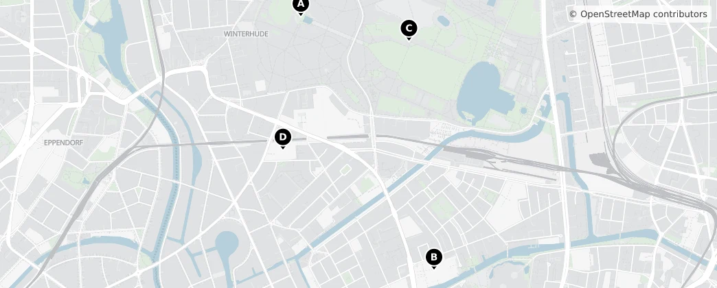 Map of Hambourg-Winterhude