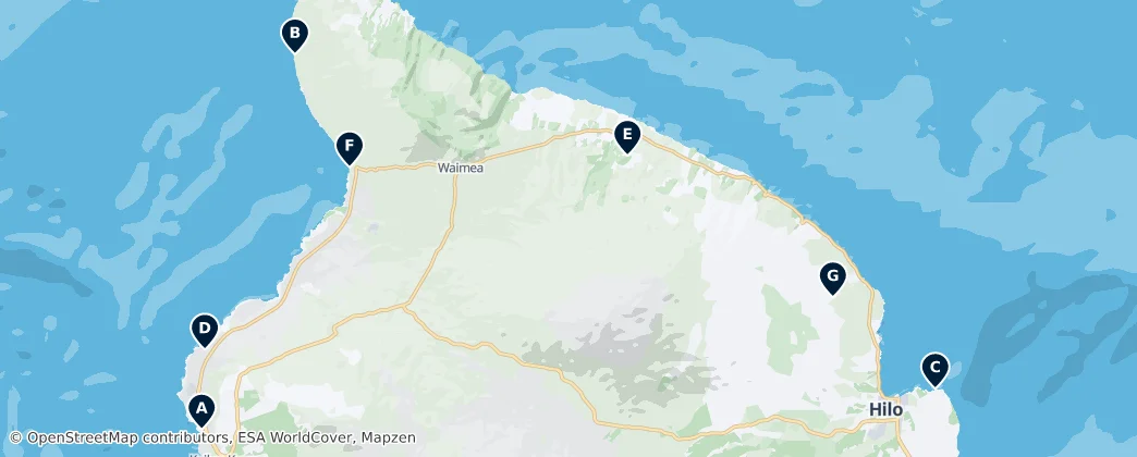 Map of Hawaï