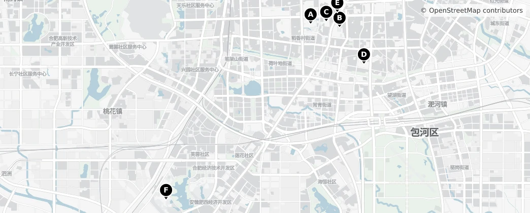 Map of He fei shi qu