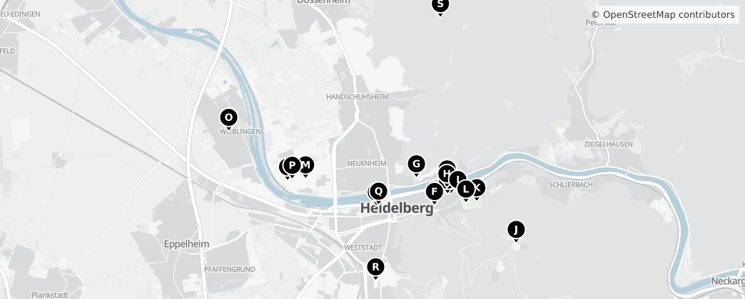 Map of Heidelberg