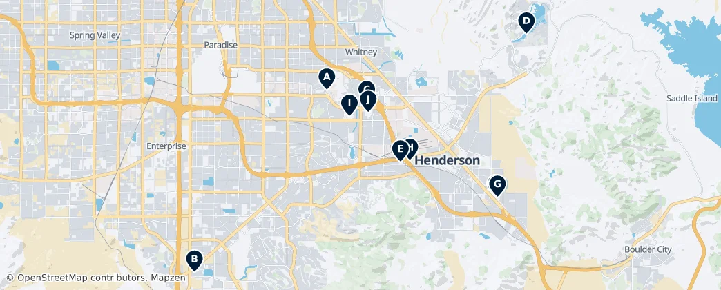 Map of Henderson