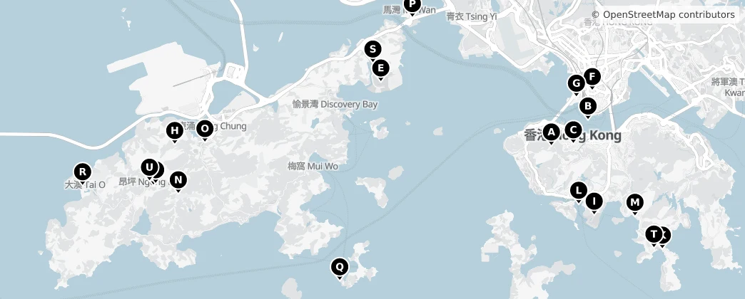 Map of Hong Kong