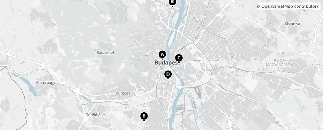 Map of Hongrie centrale