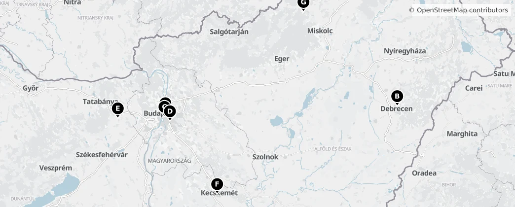 Map of Hongrie