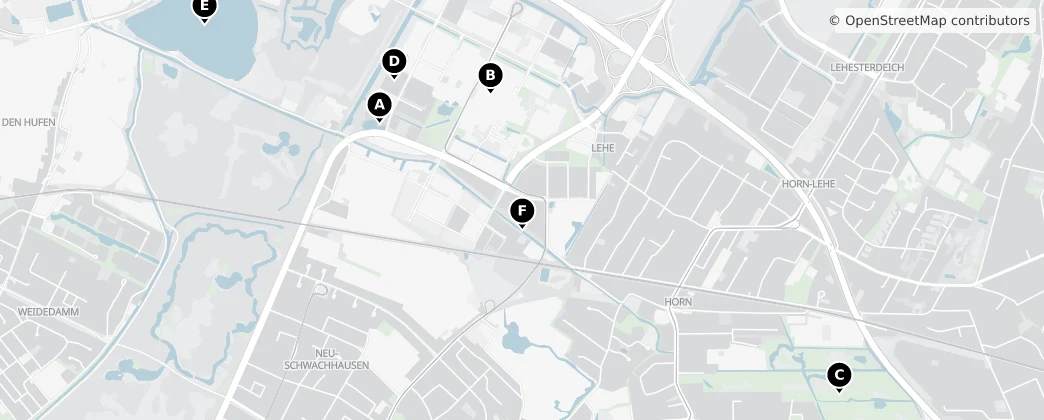 Map of Horn-Lehe