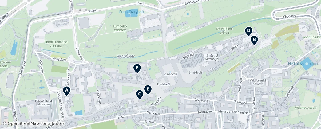 Map of Hradčany
