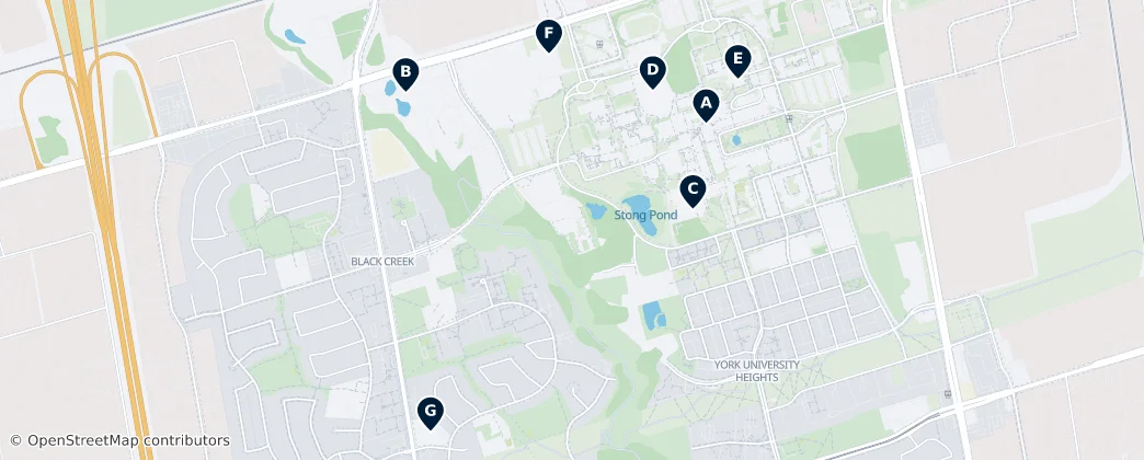 Map of Humber River—Black Creek