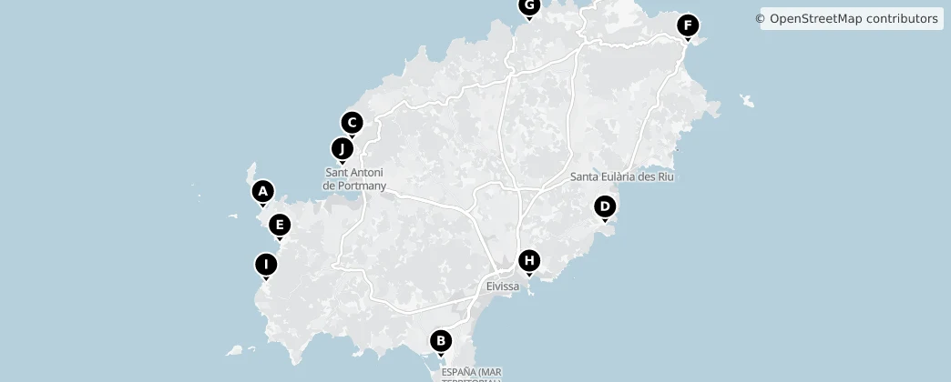 Map of Ibiza
