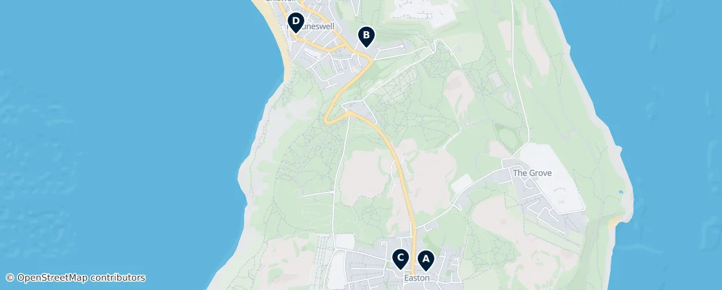 Map of Île de Portland