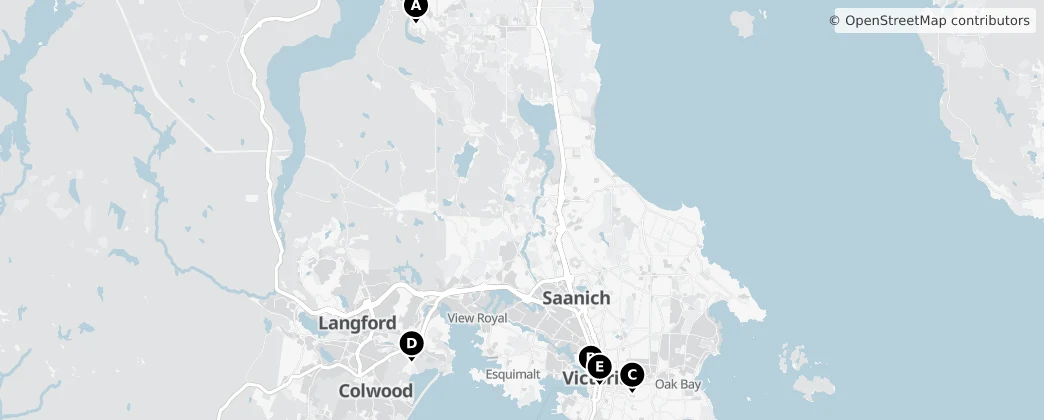 Map of Île de Vancouver