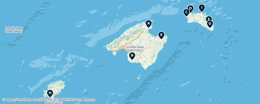 Map of Îles Baléares