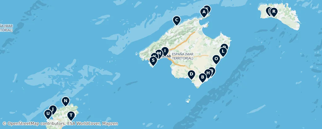 Map of Îles Baléares