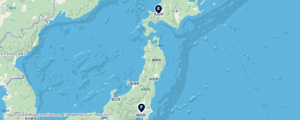Map of 日本列島