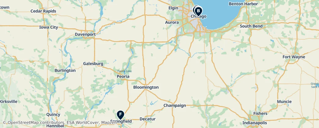 Map of Illinois