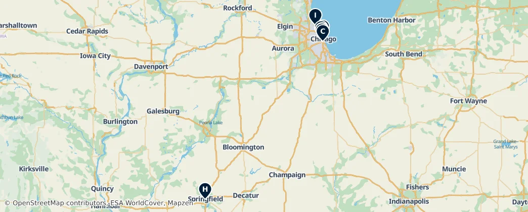 Map of Illinois