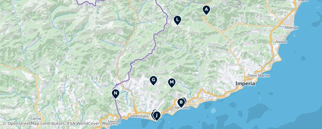 Map of Imperia
