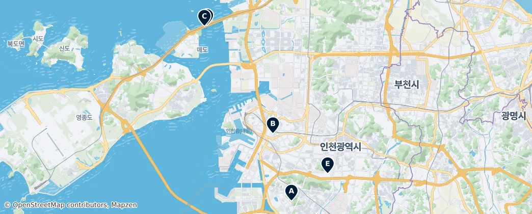 Map of Inchon