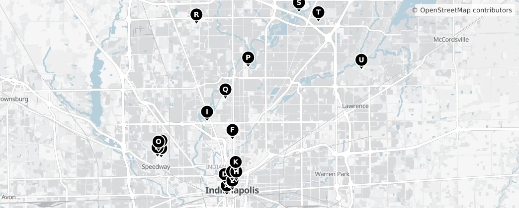Map of Indianapolis