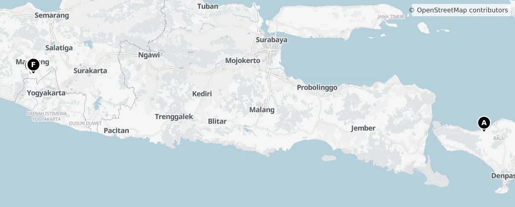 Map of Indonésie