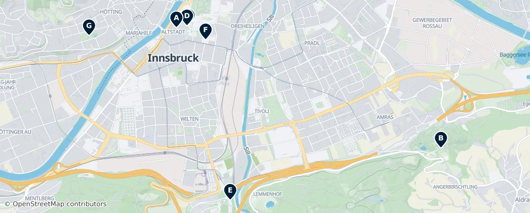 Map of Innsbruck