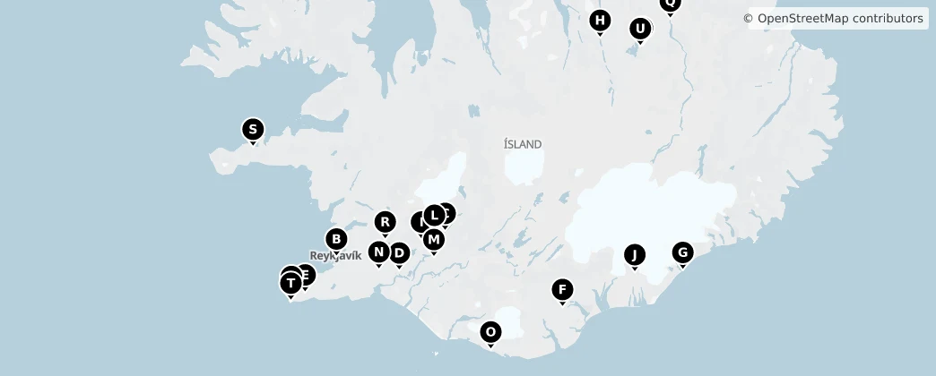 Map of Islande