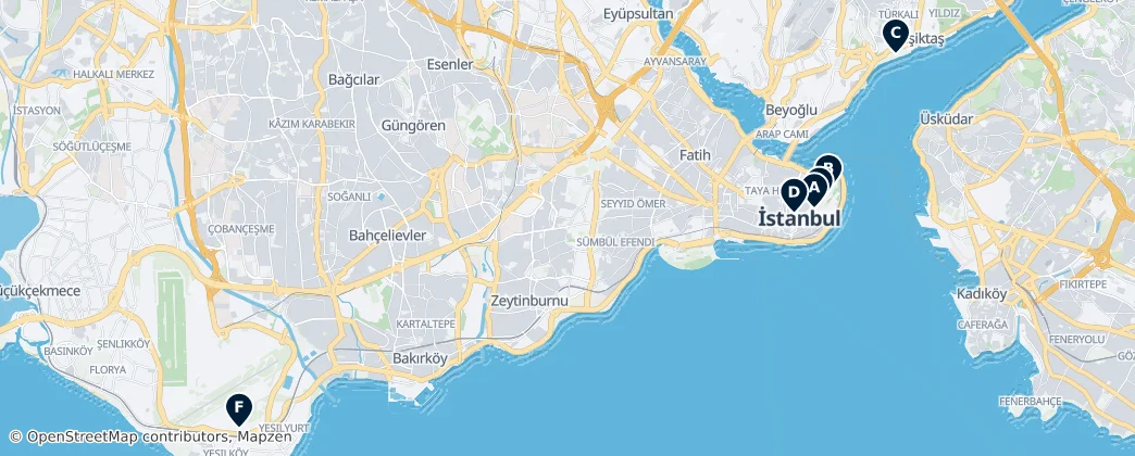 Map of Istanbul