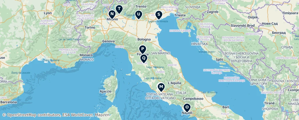 Map of Italie