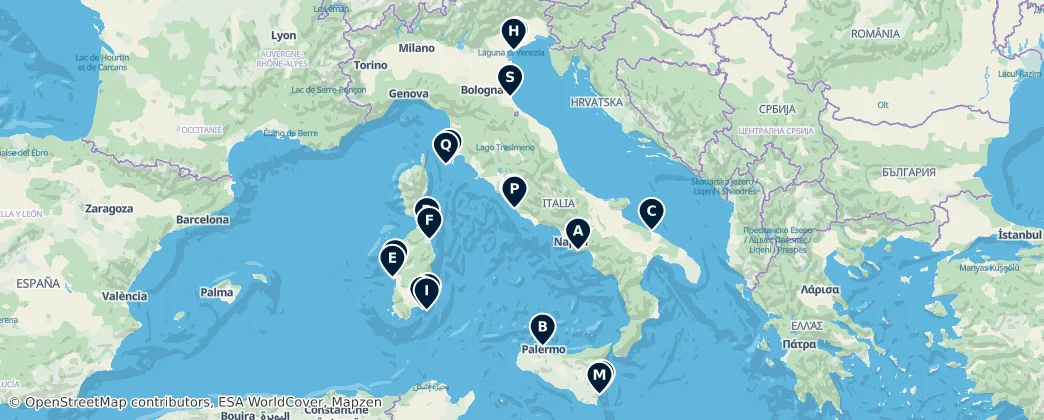 Map of Italie