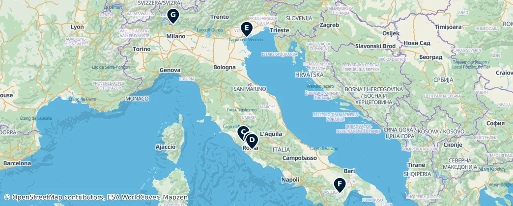 Map of Italie