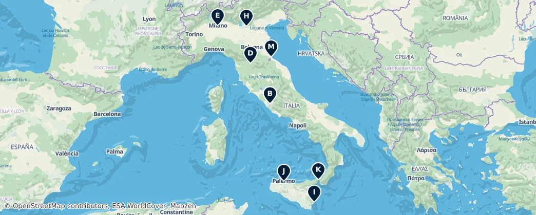 Map of Italie