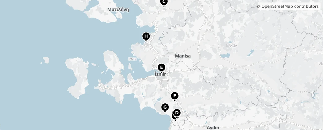 Map of Izmir