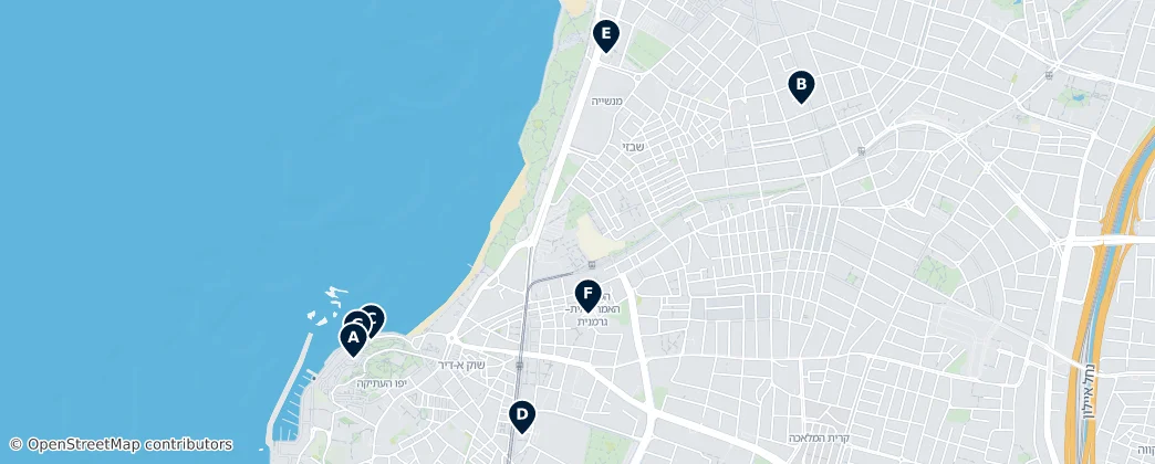 Map of Jaffa