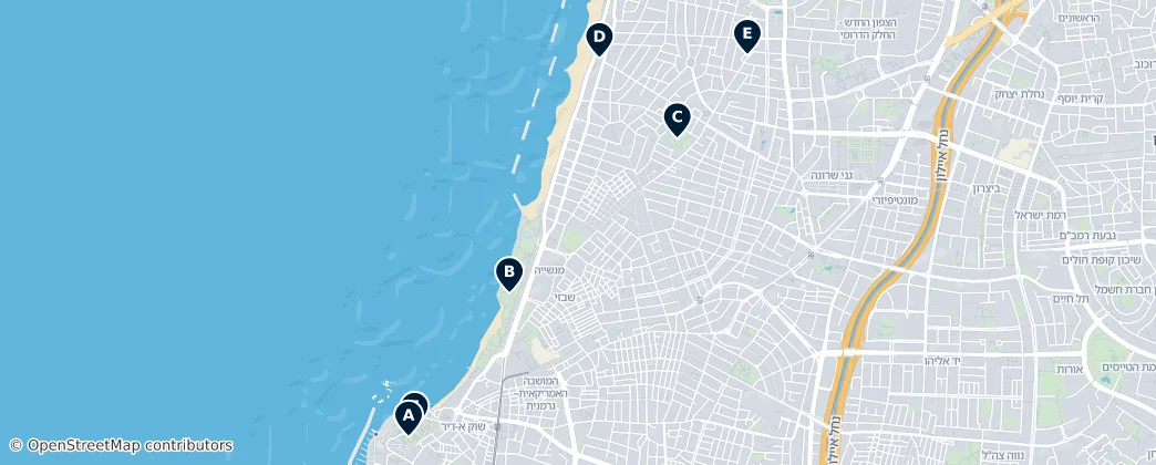 Map of Jaffa