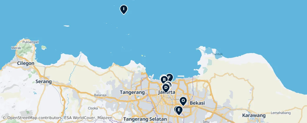 Map of Jakarta
