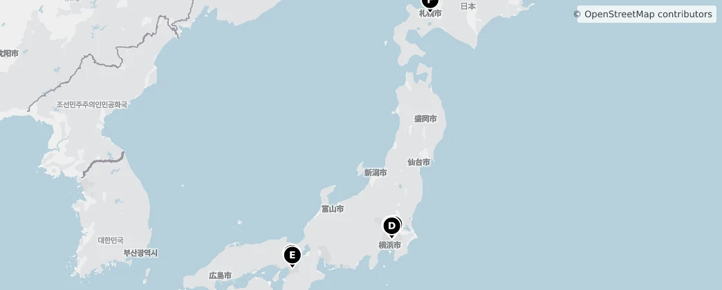 Map of Japon