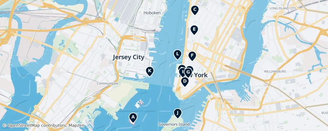 Map of Jersey City