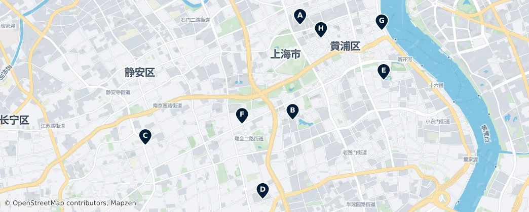 Map of Jing'an