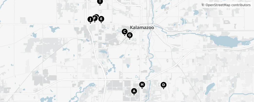 Map of Comté de Kalamazoo