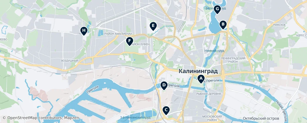 Map of Kaliningrad