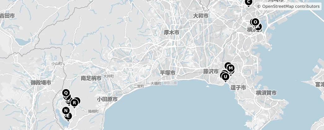 Map of Préfecture de Kanagawa