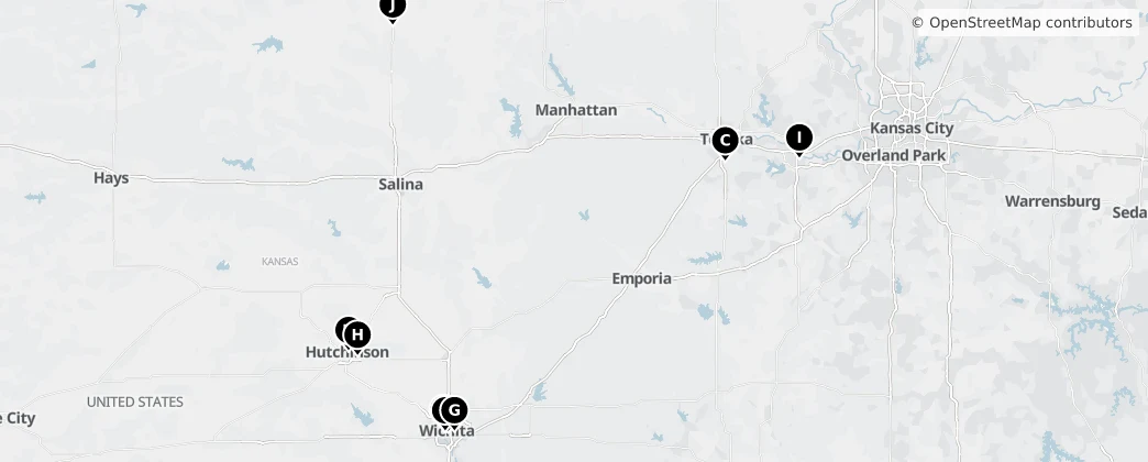 Map of Kansas