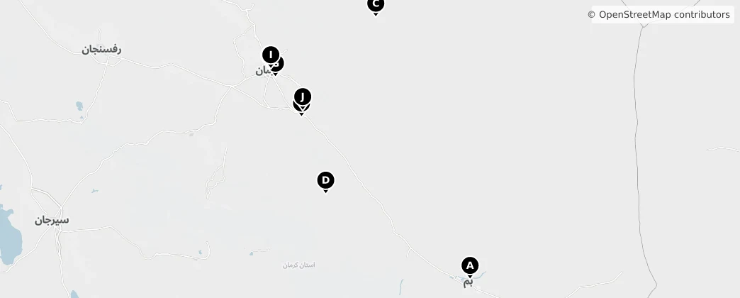 Map of Kerman